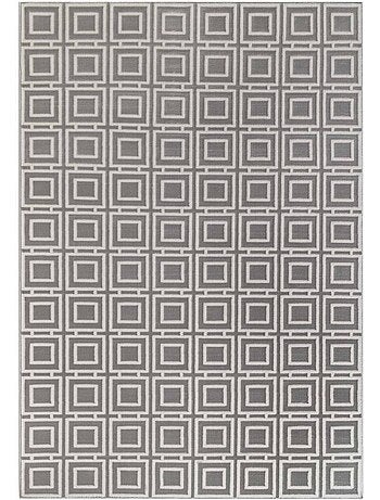 Tapis salon howlite motif géométrique, design graphique et original, confort