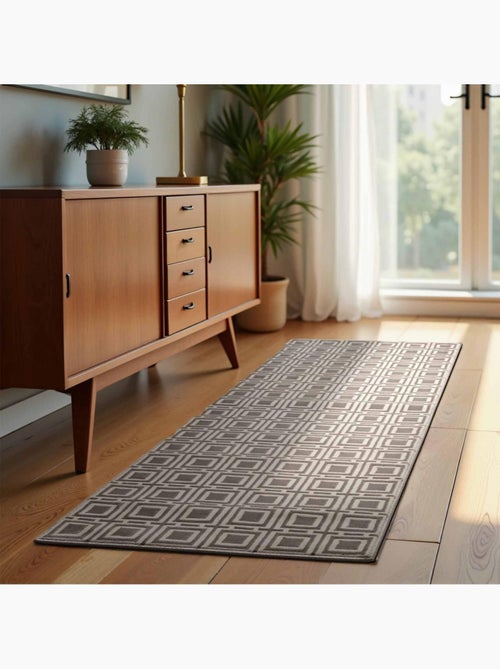 Tapis salon howlite motif géométrique, design graphique et original, confort - Kiabi Tapis salon howlite motif géométrique, design graphique et original, confort - Kiabi