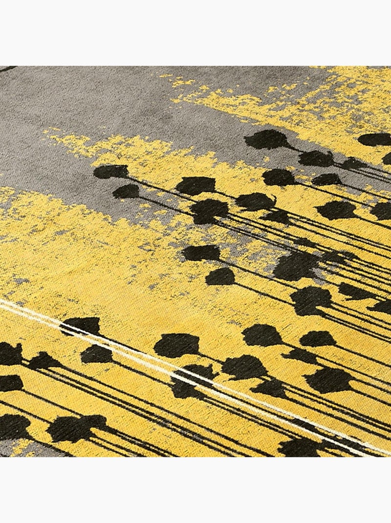 Tapis salon JOLN , tapis en coton Jaune - Kiabi