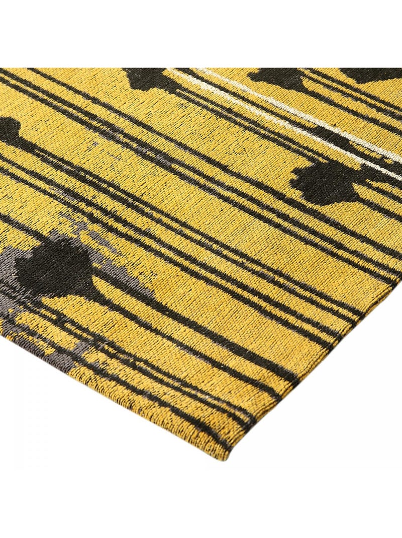 Tapis salon JOLN , tapis en coton Jaune - Kiabi