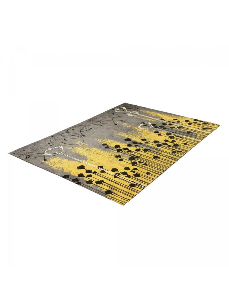 Tapis salon JOLN , tapis en coton Jaune - Kiabi