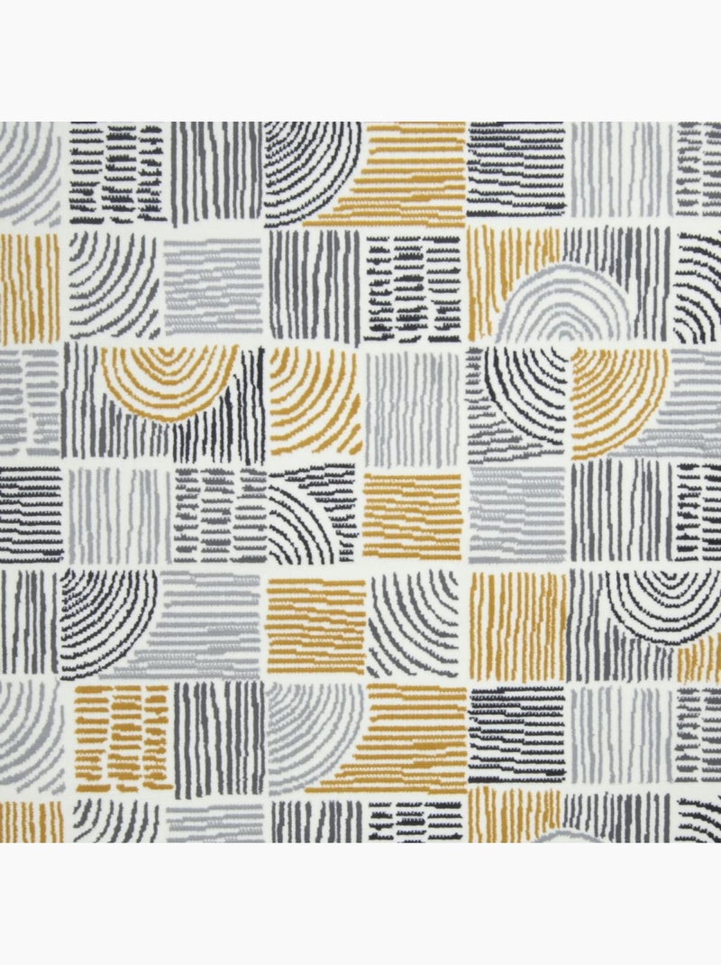 Tapis salon lyn1 etni, motif géométrique graphique, moderne Jaune - Kiabi
