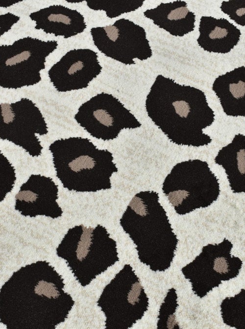 tapis salon LYN1 LEOPARD Beige et marron motif félin tacheté - Kiabi