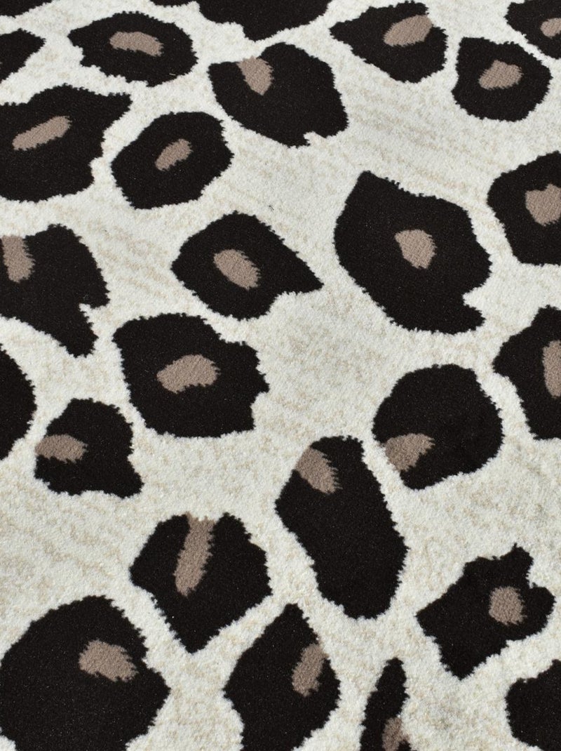 tapis salon LYN1 LEOPARD Beige et marron motif félin tacheté Beige - Kiabi