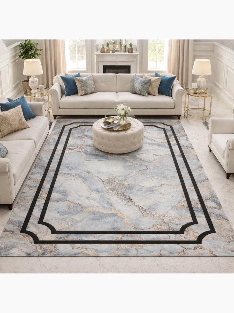 Tapis salon LYN11 ELEGA facile d'entretien Ecru - Kiabi