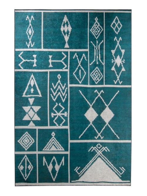 Tapis salon LYN11 ETNIK facile d'entretien - Kiabi