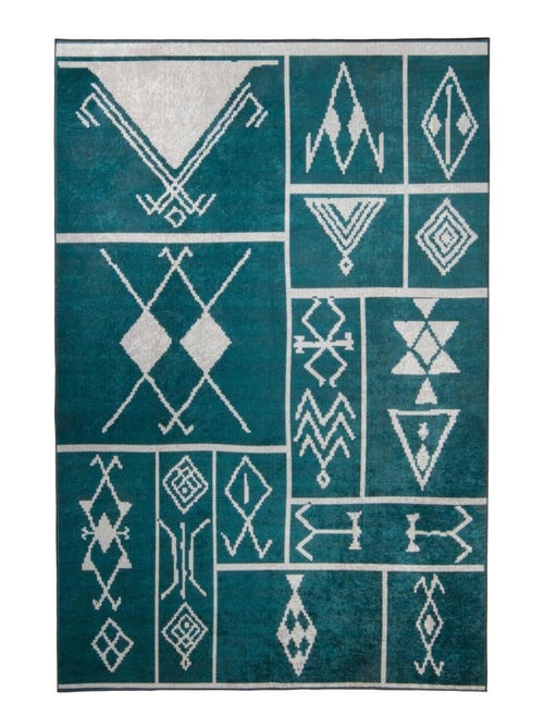 Tapis salon LYN11 ETNIK facile d'entretien - Kiabi