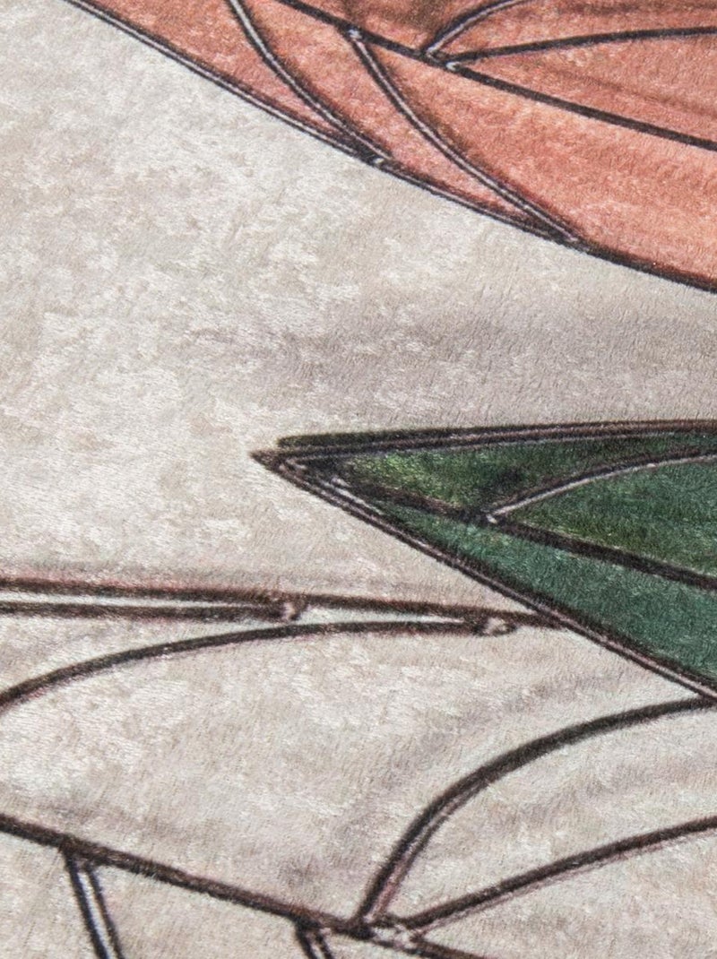 Tapis salon LYN11 FEUYE facile d'entretien Beige - Kiabi