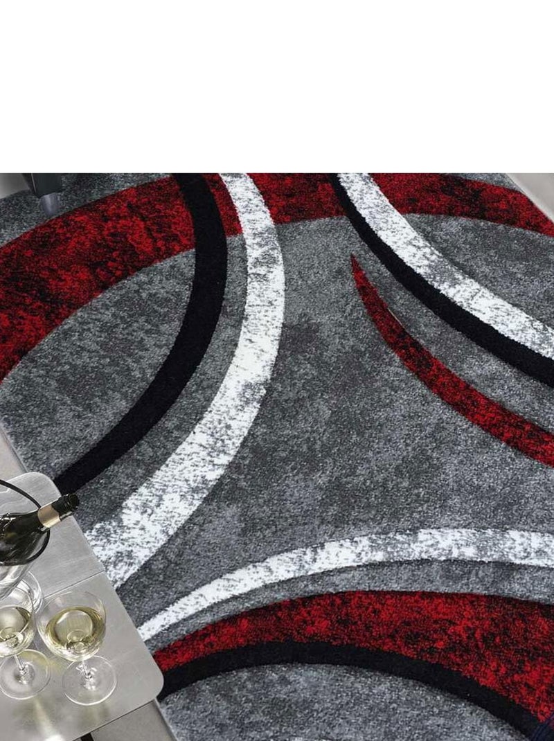 Tapis salon LYN8 HAVANA P en polypropylène doux et soyeux Gris - Kiabi