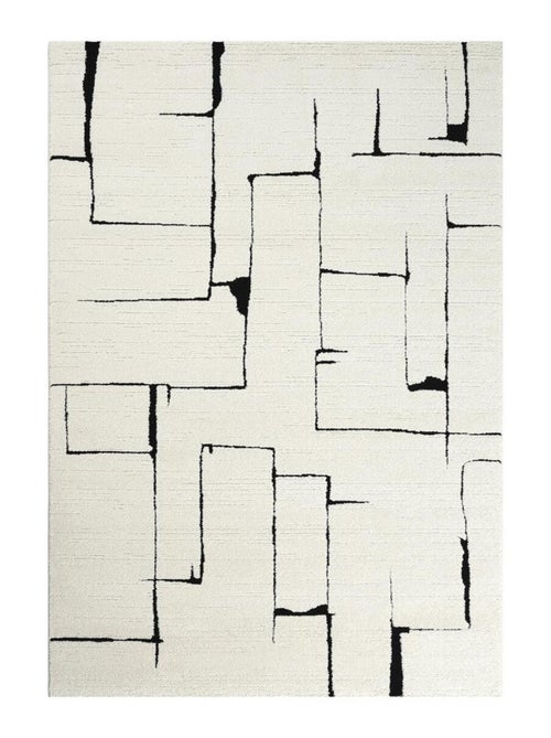 Tapis salon LYN9 BRINKI Tapis soyeux en relief - Kiabi