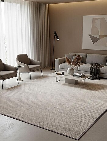 Tapis salon LYN9 CERNAN, tapis ton sur ton moderne et contemporain