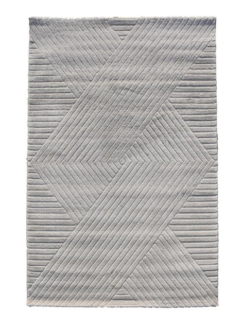 Tapis salon LYN9 CERNAN, tapis ton sur ton moderne et contemporain - Kiabi