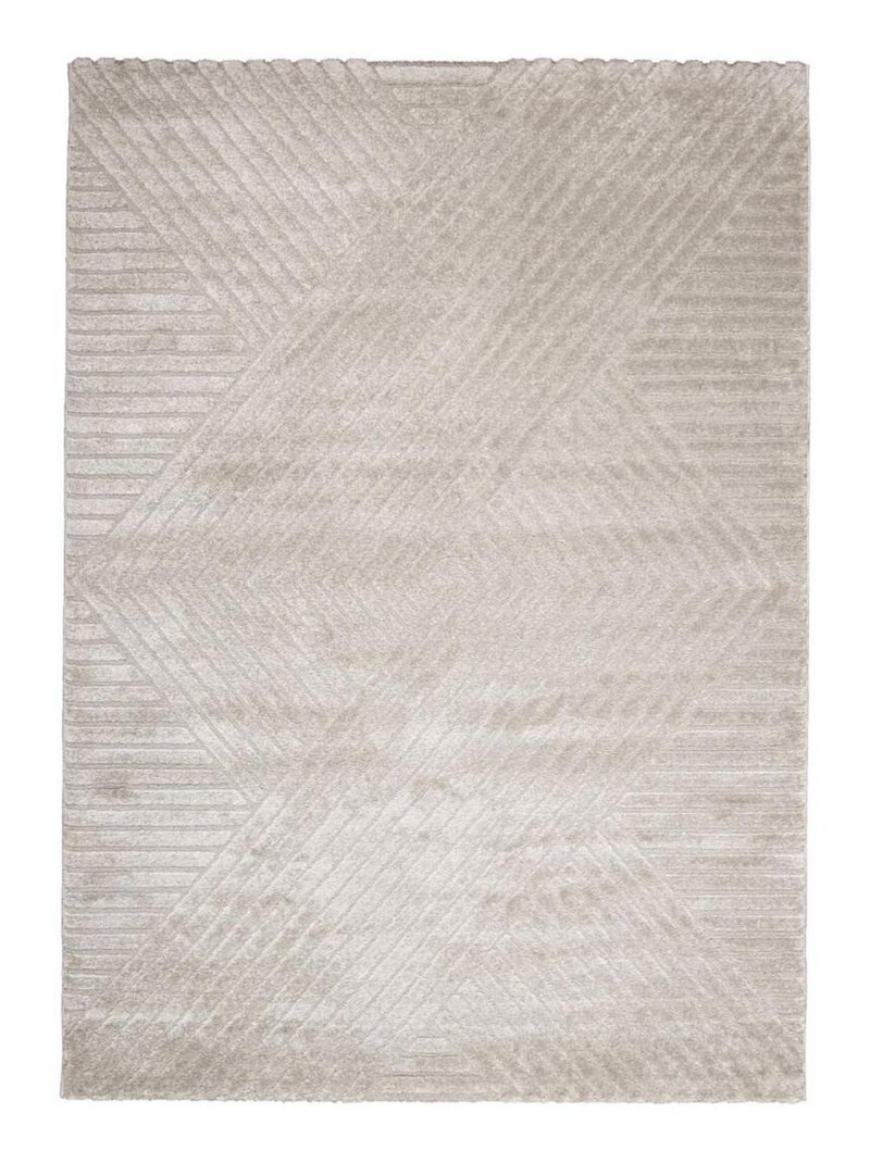 Tapis salon LYN9 CERNAN, tapis ton sur ton moderne et contemporain Beige - Kiabi