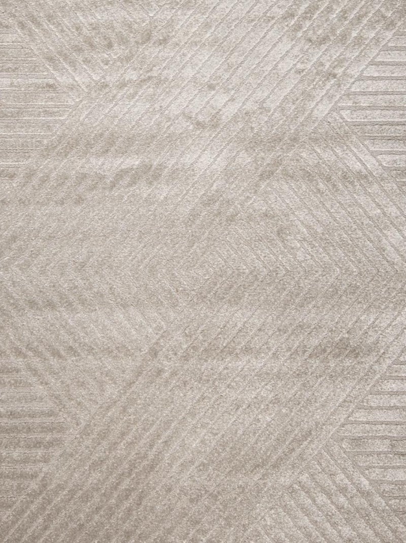 Tapis salon LYN9 CERNAN, tapis ton sur ton moderne et contemporain Beige - Kiabi