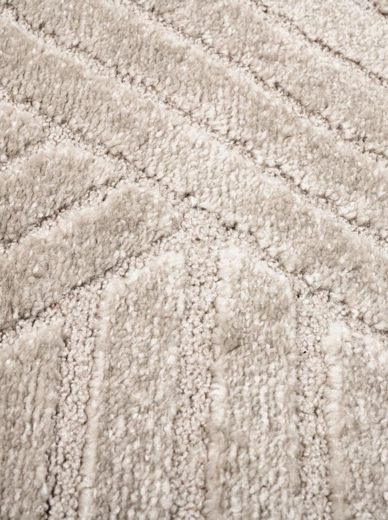 Tapis salon LYN9 CERNAN, tapis ton sur ton moderne et contemporain Beige - Kiabi