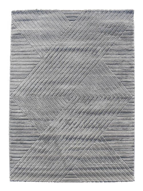 Tapis salon LYN9 D, tapis ton sur ton moderne et contemporain - Kiabi