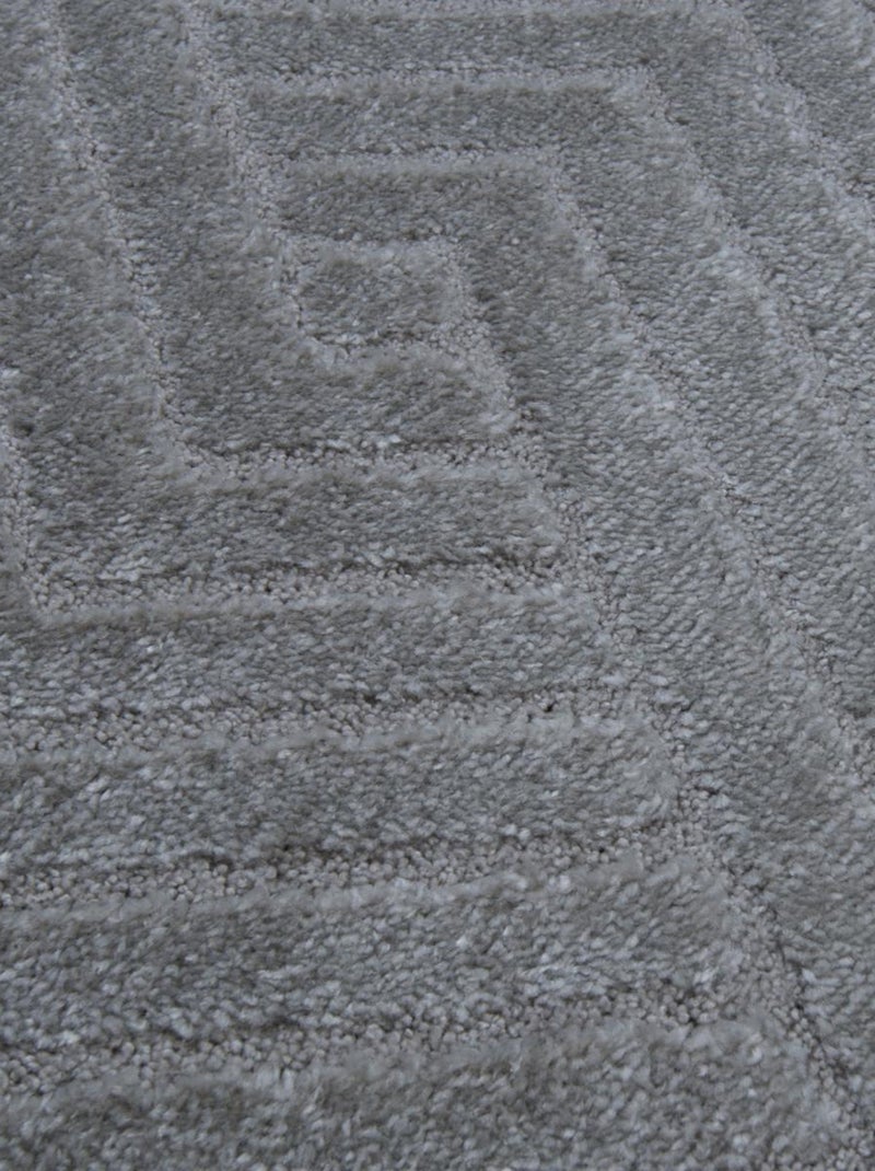 Tapis salon LYN9 D, tapis ton sur ton moderne et contemporain Gris - Kiabi