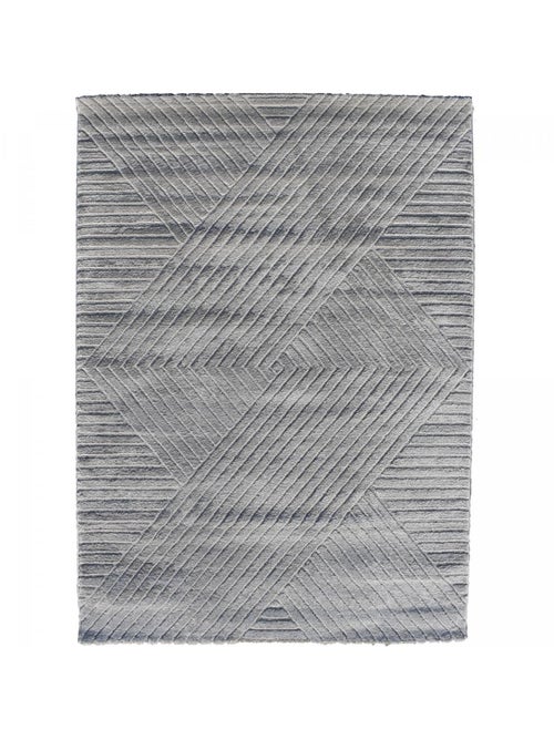Tapis salon LYN9 D, tapis ton sur ton moderne et contemporain - Kiabi