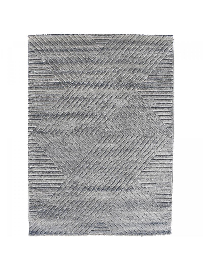 Tapis salon LYN9 D, tapis ton sur ton moderne et contemporain Gris - Kiabi