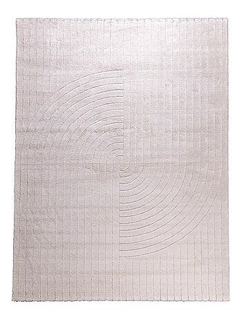 Tapis salon LYN9 E, tapis ton sur ton moderne et contemporain