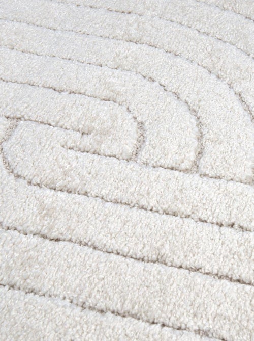 Tapis salon LYN9 E, tapis ton sur ton moderne et contemporain - Kiabi
