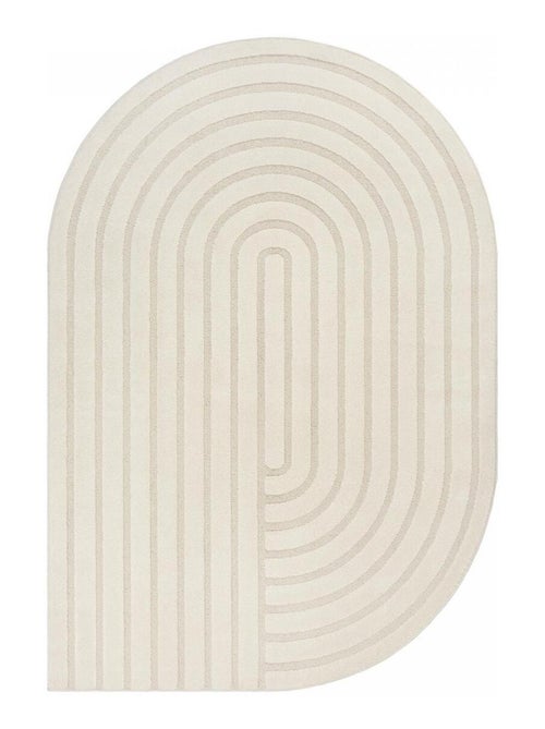 Tapis salon LYN9 SPIRATRO - Tapis forme original en relief - Kiabi