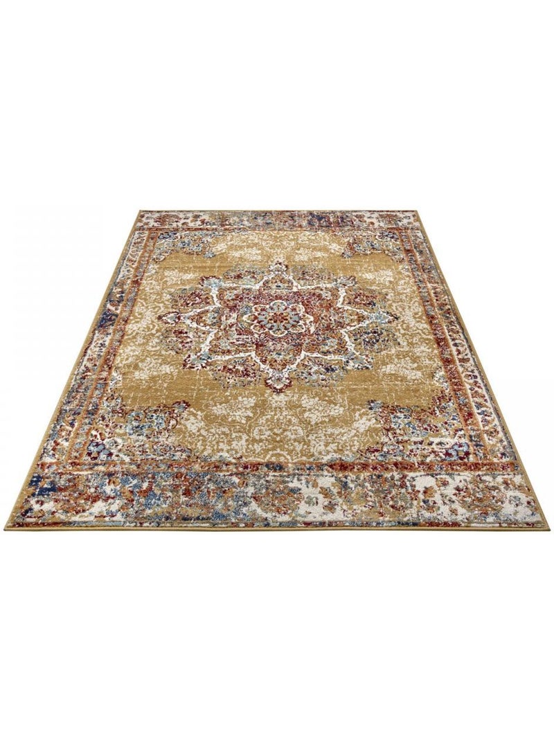 Tapis salon maderno, oriental Doré/or - Kiabi