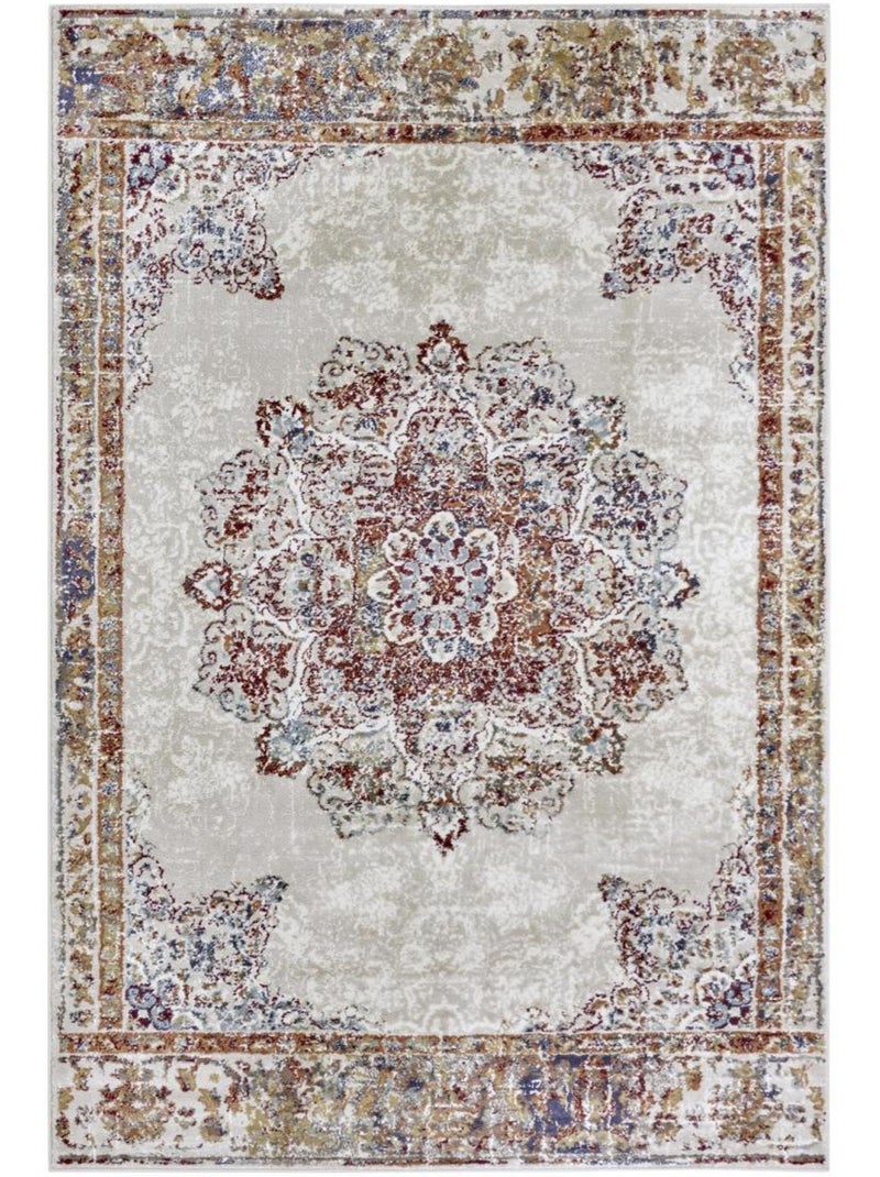 Tapis salon maderno, oriental Ecru - Kiabi