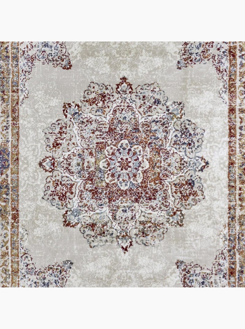 Tapis salon maderno, oriental Ecru - Kiabi
