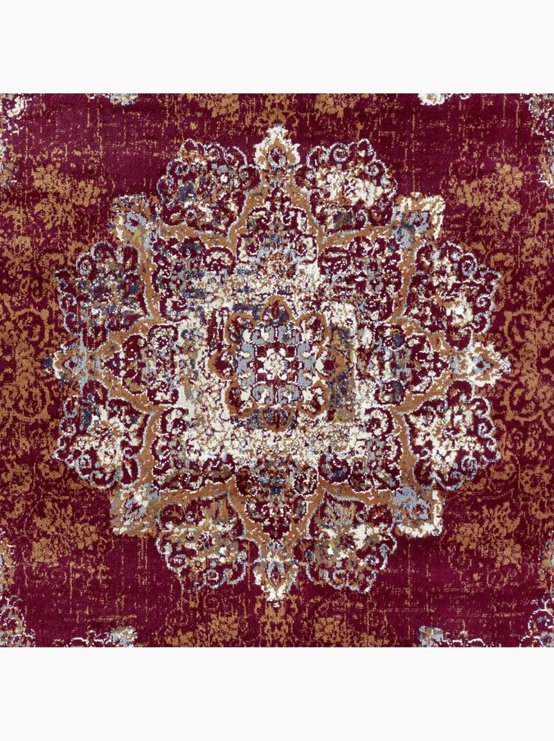 Tapis salon maderno, oriental Rouge - Kiabi