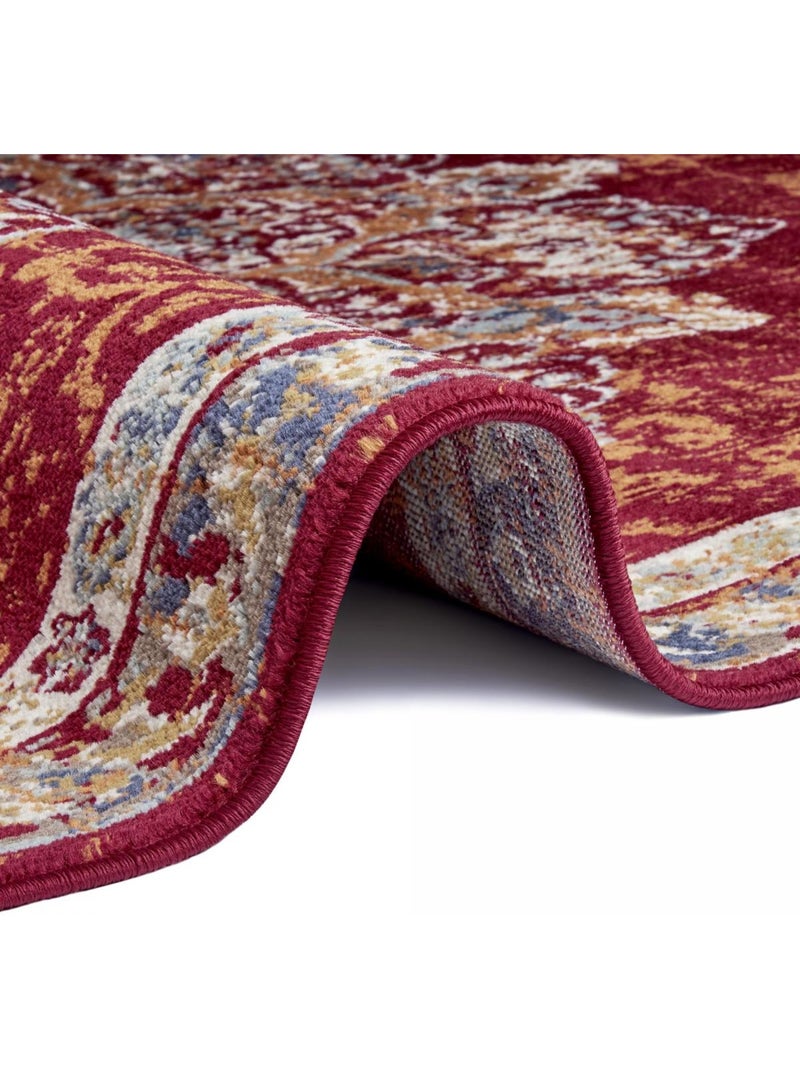 Tapis salon maderno, oriental Rouge - Kiabi