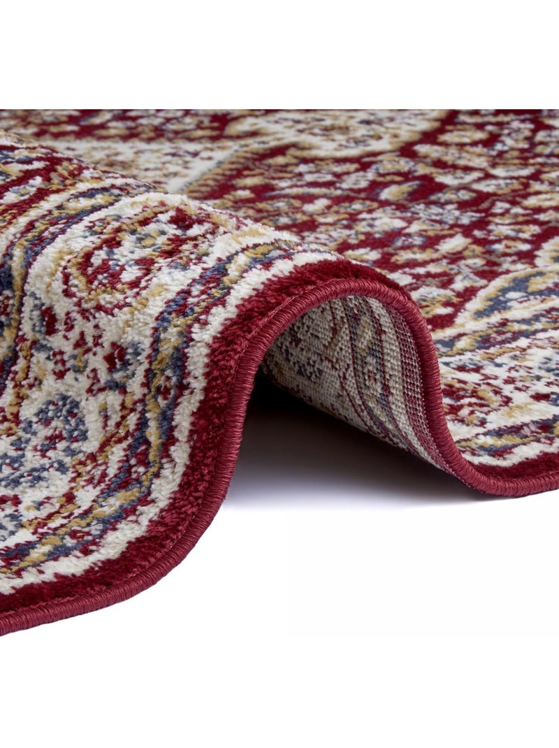 Tapis salon mochi, oriental Rouge - Kiabi