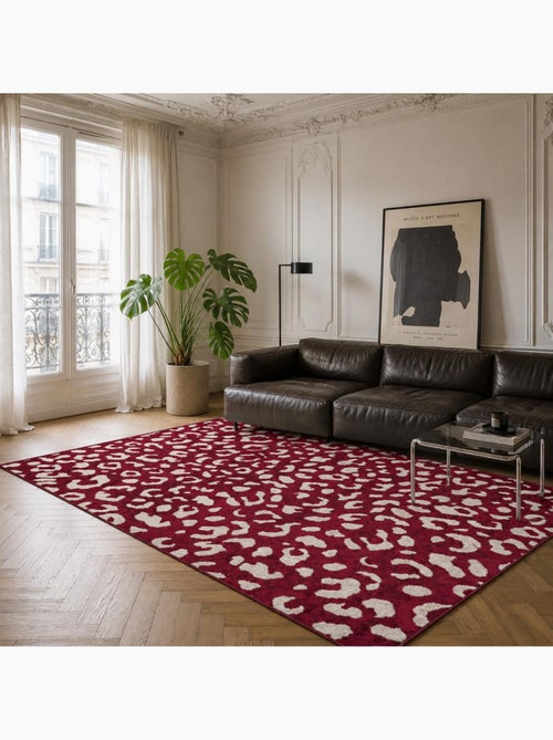 Tapis salon, motif animaux léopard graphique et tendance, lyn9 leop - Kiabi Tapis salon, motif animaux léopard graphique et tendance, lyn9 leop - Kiabi