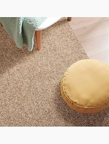 Tapis salon, motif faux uni, roccco, look chaleureux, entretien