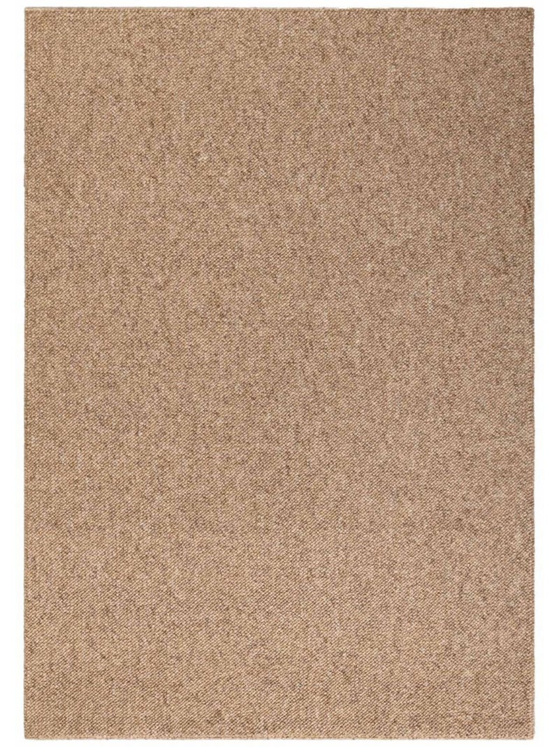 Tapis salon, motif faux uni, roccco, look chaleureux, entretien Marron - Kiabi