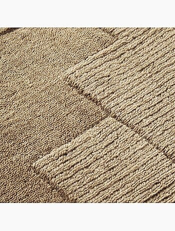 Tapis salon, motif géométrique authentique, wilhelmine, tissé main