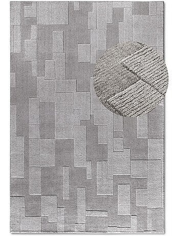 Tapis salon, motif géométrique authentique, wilhelmine, tissé main