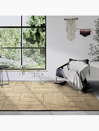 Tapis salon alexis, motif géométrique