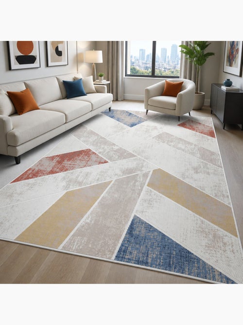 Tapis salon, motif géométrique, lyn55 vega - Kiabi