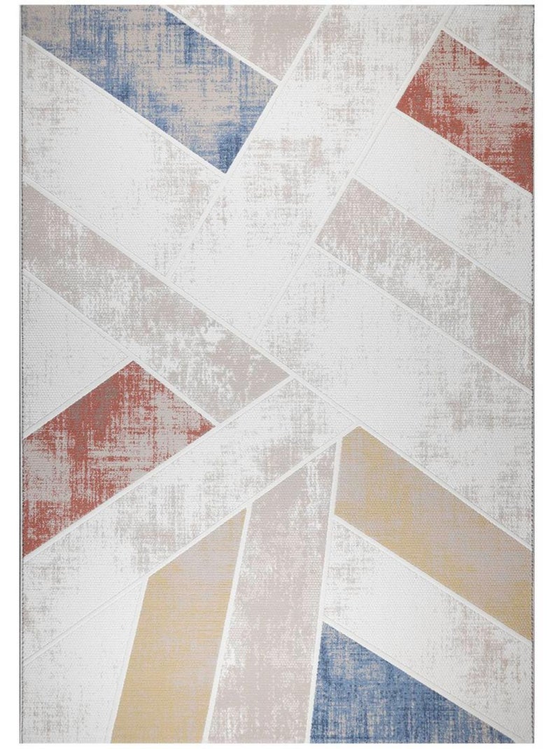 Tapis salon, motif géométrique, lyn55 vega Multicolore - Kiabi