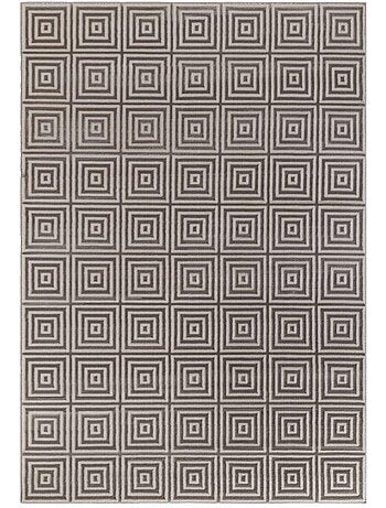 Tapis salon tourmaline, motif géométrique