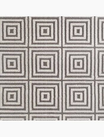 Tapis salon tourmaline, motif géométrique