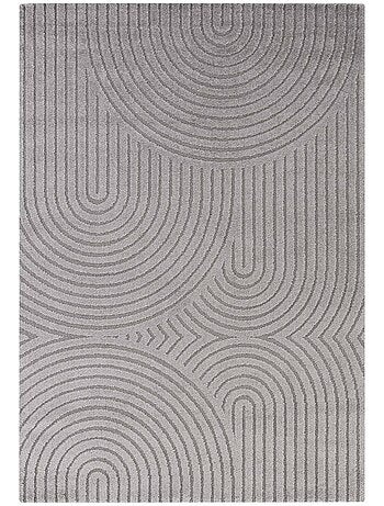 Tapis salon, motif géométrique, texture relief, panglao 1 chaleureux