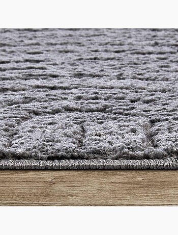 Tapis salon, motif géométrique, texture relief, panglao chaleureux