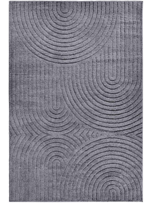 Tapis salon, motif géométrique, texture relief, panglao chaleureux - Kiabi Tapis salon, motif géométrique, texture relief, panglao chaleureux - Kiabi