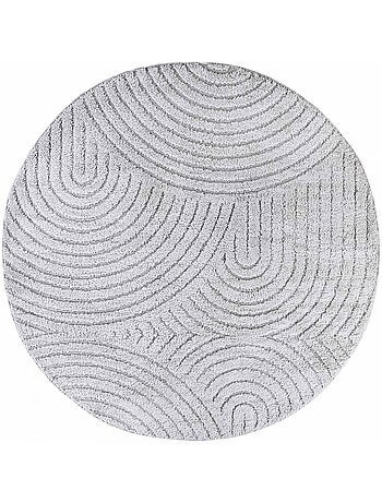Tapis salon, motif géométrique, texture relief, panglao chaleureux