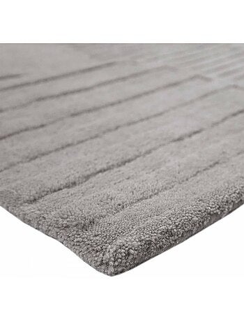 Tapis salon motif géométrique, tufté main en laine, azua, confort