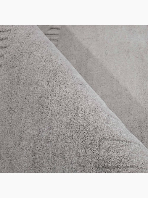 Tapis salon motif géométrique, tufté main en laine, azua, confort - Kiabi