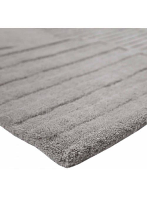 Tapis salon motif géométrique, tufté main en laine, azua, confort - Kiabi