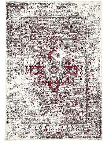 Tapis salon motif oriental vintage, ornements délicats, lyn1 vint
